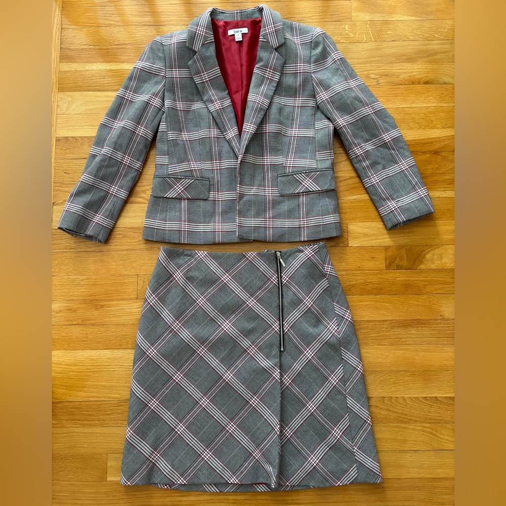Bar III Skirt and Blazer Set